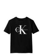 Ck Mono Logo Ss T-Shirt Black Calvin Klein