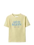Logo Ss T-Shirt Yellow Calvin Klein