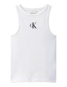 Ck Logo Tank Top White Calvin Klein