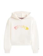 Tommy Puff Print Hoodie Cream Tommy Hilfiger