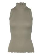 Rwbernadine Organic Sl Top Khaki Rosemunde