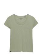 Studios Scoop Neck Tee Khaki Superdry
