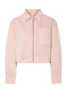 Yassun Ls Crop Denim Jacket S. - Fest Pink YAS