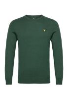 Cotton Merino Crew Jumper Green Lyle & Scott