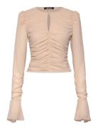 Chiffon Ls Top Beige ROTATE