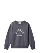Varsity Cn Sweatshirt Grey Calvin Klein