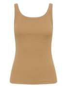 Kacarna Tank Top Beige Kaffe