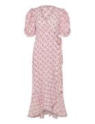 Sinda Print Dress Pink A-View