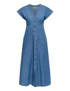Onlnova Azure Long Dress Wvn Blue ONLY