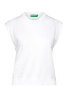 Sleeveless Sweater White United Colors Of Benetton