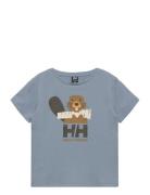 K Hh Graphic T-Shirt Blue Helly Hansen