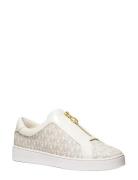 Keaton Zip Slip On White Michael Kors