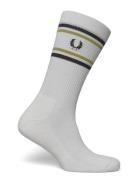 Ribbed Sports Sock White Fred Perry