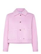 Jacket In Pink Denim Pink Coster Copenhagen