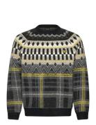 Fair Isle Tartan Jumper Grey Lyle & Scott