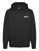 Paper Letters Graphic Hoodie Black Lyle & Scott