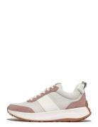 F-Mode Flow Fabric/Suede/Leather Flatform Sneakers Pink FitFlop