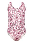 Rkshiitake Low Back Swimsuit Pink Rosemunde Kids
