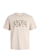 Jjejeff Logo Tee Ss Sn Cream Jack & J S