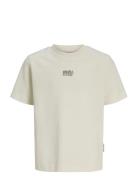 Jcobreeze Back Print Tee Ss Cn Ea26 Jnr Cream Jack & J S