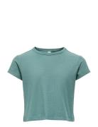 Onpseren On Ss Reg Rib Tee Girls Green Only Play