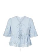 Yascornelia 2/4 Tie Top S. Noos Blue YAS