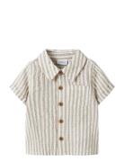 Nbmfedenis Ss Shirt Beige Name It