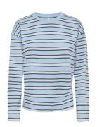 Onlnew Soph L/S O-Neck Top Box Jrs Blue ONLY