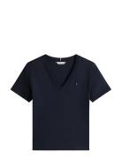Cody Slim V-Nk S/S T-Shirt Black Tommy Hilfiger