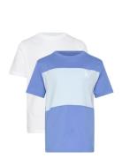 Color Block 2-P T-Shirts Blue Calvin Klein