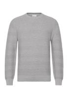 Cotton Texture C-Neck Grey GANT