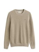 Waffle Knit Sweater Beige GANT