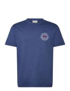 Graphic Ss Tshirt Blue GANT
