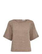 Bs Lucianne Regular Fit Top Brown Bruun & Stengade