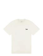 Ss Small Logo Tee Cream Lee Jeans