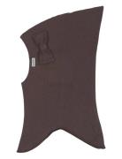 Cotton Balaclava With Bow - Double Brown Mikk-line
