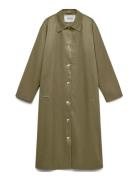 Awnaomi Ls Long Coat Khaki Vero Moda