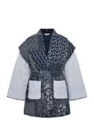 Katie Patch Jacket Navy A-View