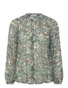 Mareva Silk Chiffon Blouse Green Malina