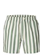Slhdane-Aop Swimshorts Green Selected