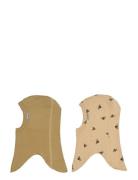 2 Pack Cotton Fullface Beige Mikk-line