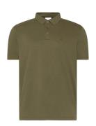 Ss Supima Chest Emb Polo Khaki Calvin Klein