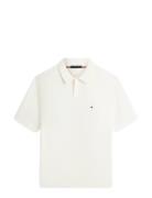 Cool Touch Structure Ss Polo Cream Tommy Hilfiger