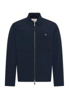 Ls Seersucker Blouson Jacket Navy Calvin Klein