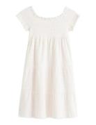 Textured Smock Dress White Tommy Hilfiger