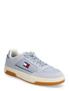 Tjm Cupsole Leather Mix Material Blue Tommy Hilfiger