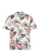 Aop Floral Lyocell Blend Shirt S/S Patterned Lindbergh
