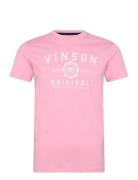 Simon Reg Cot Vin M Tee Pink VINSON