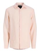 Jprblalawrence Linen Ls Shirt Sn Pink Jack & J S