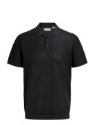 Jjjess Knit Polo Ss Black Jack & J S